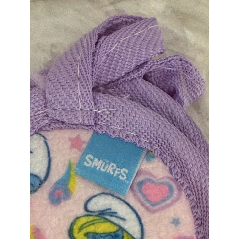 The Smurfs Spa Gift Set Headband Makeup Remover Pads Compact Mirror Lip Balm NEW